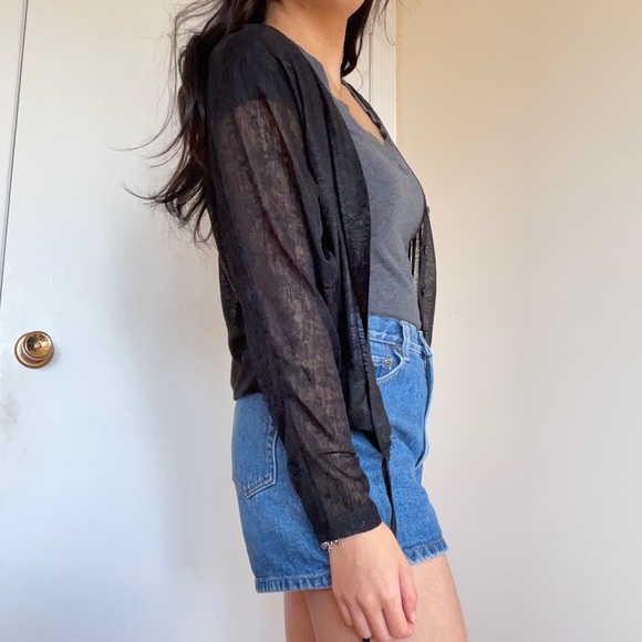 Sheer Black Blouse - Picture 2 of 5